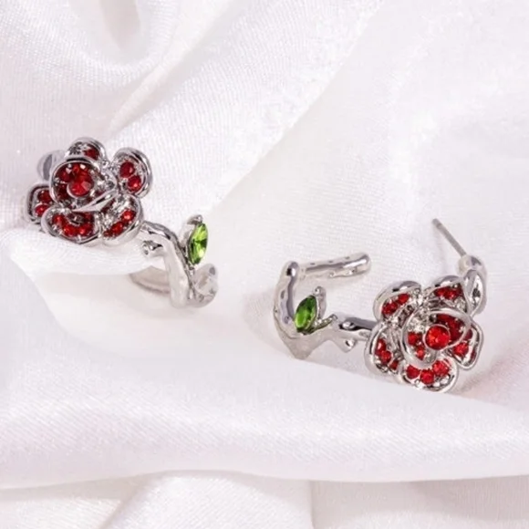 Mother of rose earrings - Picture 4 of 6